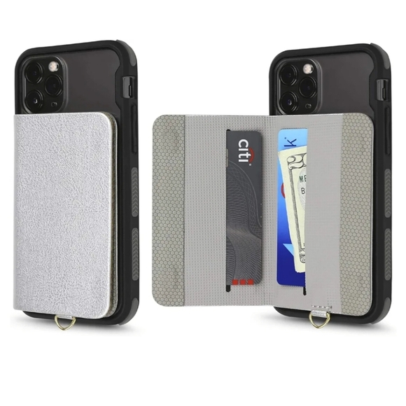 Gear Beast Cell Phone & Credit Card Holder with Crossbody & Wrist Straps in Gray - Picture 3 of 9